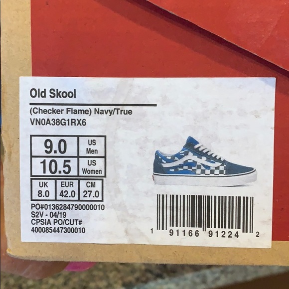 Vans size 9 men's and 10.5 women's shoes - Picture 7 of 7